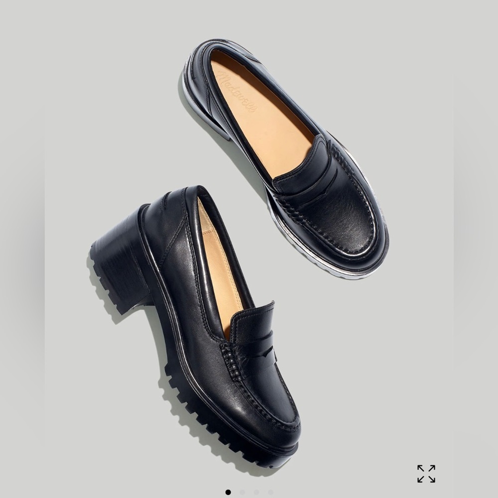 Madewell Black Leather Loafers